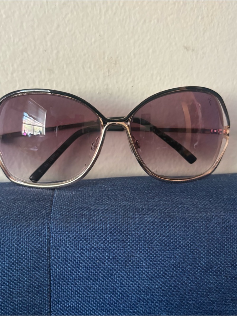 Women's Oversized Sunglasses - Pink Gradient Lenses
